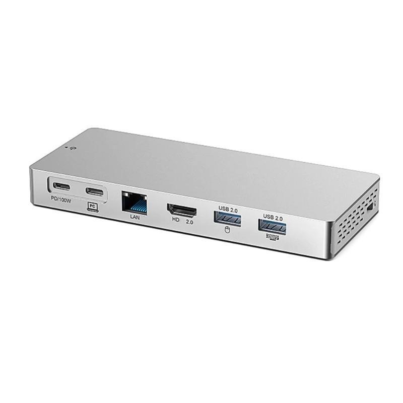 14 in 1 USB TypeC  Ʈ ŷ ̼ USB3.2 4K60hz ÷ PD100W